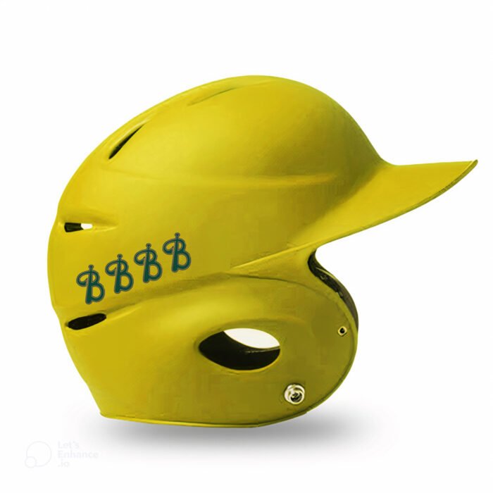 Custom baseball award marker decals for helmets with premium vinyl finish by MKY Apparels