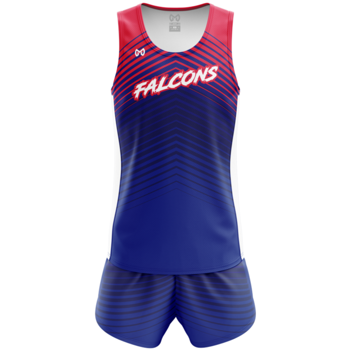 Falcons purple and pink custom sublimated track set by MKY Apparels