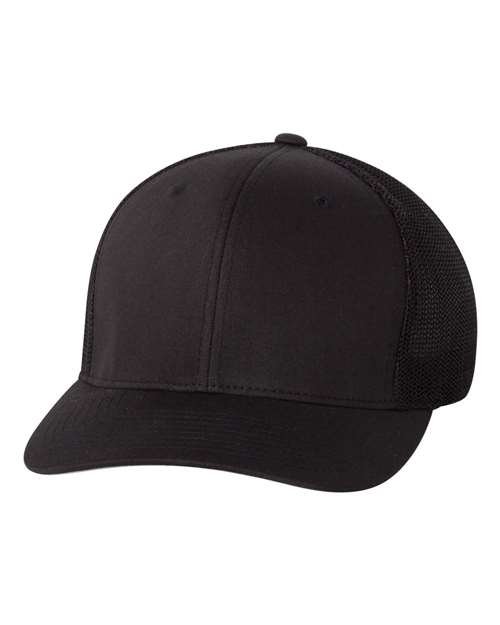 Flexfit trucker cap with curved visor and mesh back by MKY Apparels