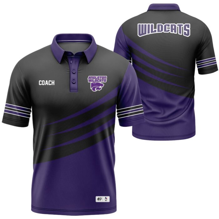 Wildcats black and purple custom coach shirt by MKY Apparels