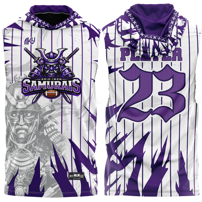 SAMURAI CUSTOM FLAG FOOTBALL UNIFORMS