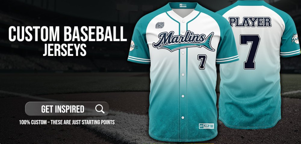 Custom teal baseball jersey with button front design by MKY Apparels